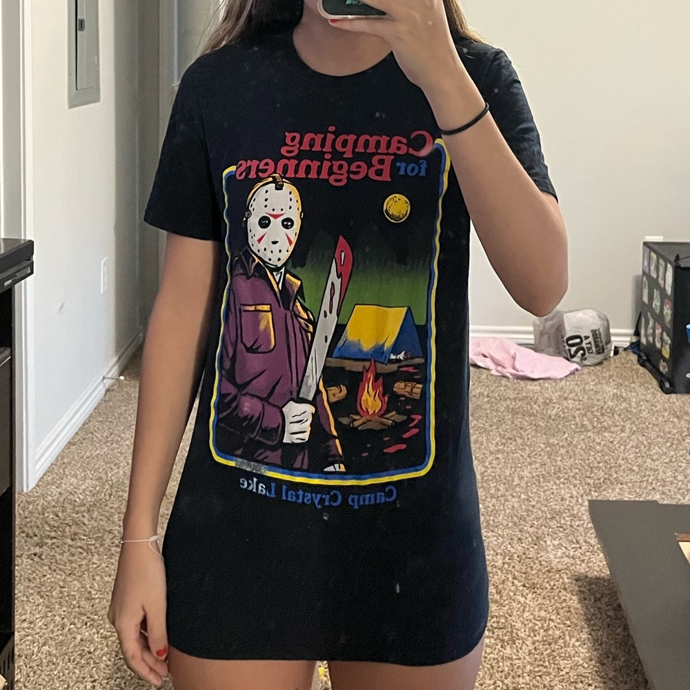 Friday the 13th “camping for beginners “ tee